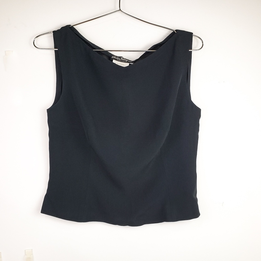 ⭐ Salvatore Ferragamo Sleeveless Blouse - Black